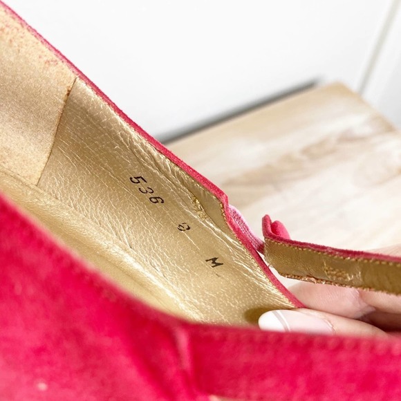 Vintage Stuart Weitzman red classic button pumps size 8 - Picture 6 of 10